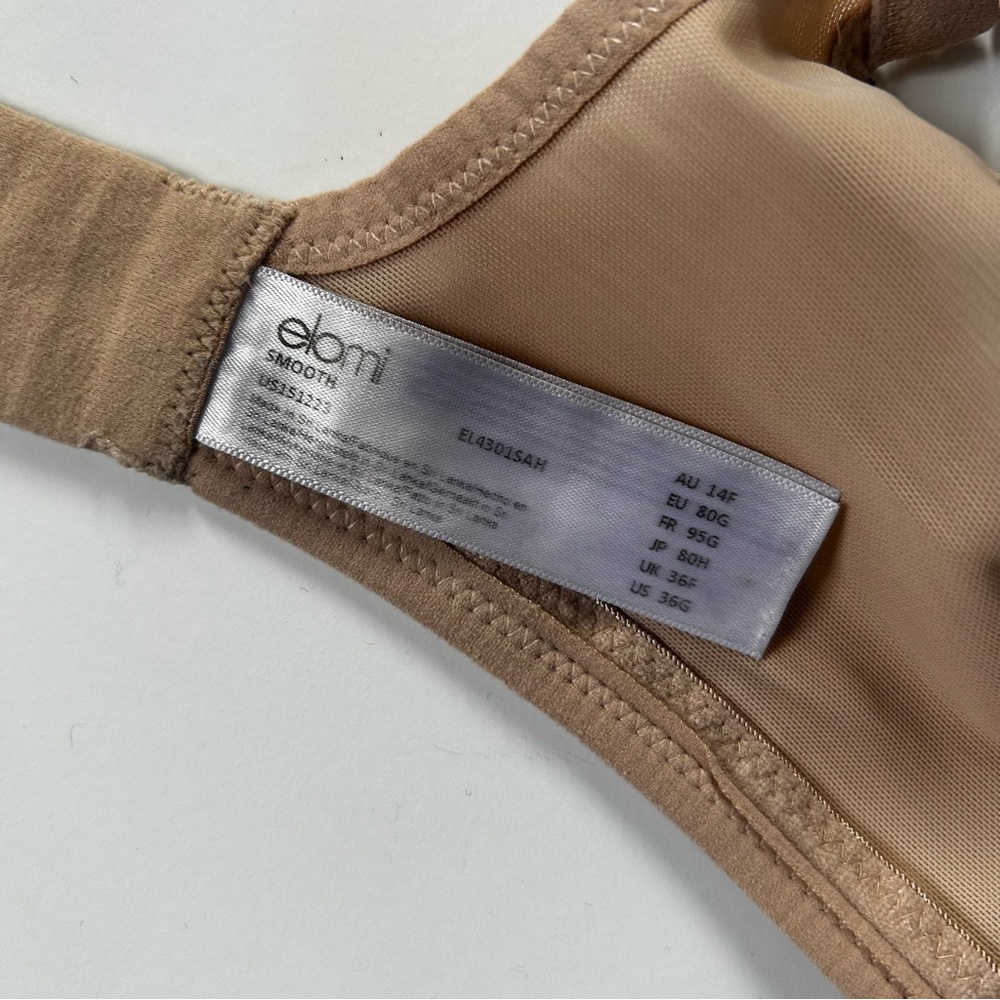 Elomi Smooth Seamless Banded Bra Underwire Tan Sahara 36F (UK)/ 36G (US) - Picture 9 of 11